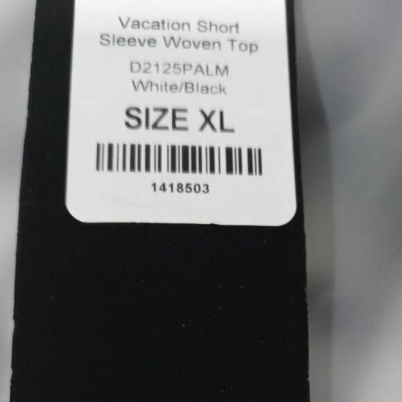 Vacation Palm Short Sleeve Woven Button Down Shirt Mens Size X-Large - Picture 4 of 5